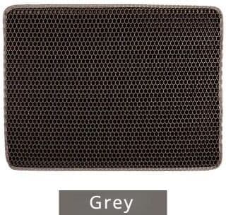 Uplift Essentials Double Layer Honeycomb Waterproof Cat Litter Mat grey 22 In X 30 In
