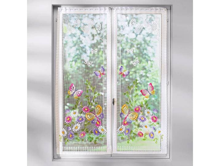 Vitrage droit Papillons - Blancheporte