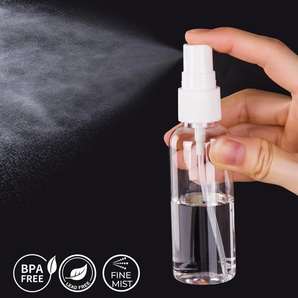 NONE 100/60/30/10 ml Leere Nachfüllbare Flaschen Mini Klare Sprühflaschen Kunststoff Parfüm Zerstäuber Tragbare Transparente Spender Reise