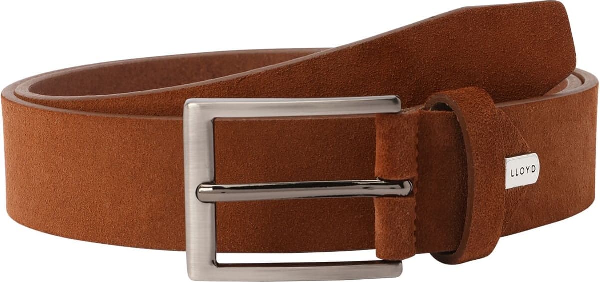 Ledergürtel LLOYD MEN’S BELTS "Lloyd Belts Herrengürtel 0241", Herren, Gr. 90, braun (cognac), Leder, Gürtel Ledergürtel