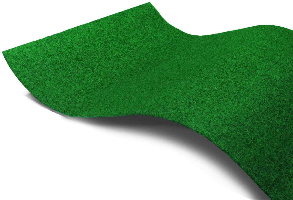 Kunstrasen "PARK, Gesamthöhe 7 mm, Made in Netherlands", grün, B:400cm L:1.700cm, Polypropylen (PP), PRIMAFLOR-IDEEN IN TEXTIL, Teppiche, Kunstrasen, mit Drainage-Noppen, strapazierfähig, witterungsbeständig & wasserfest