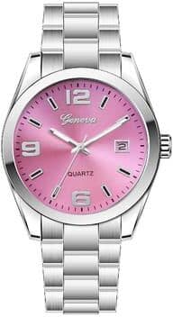 ModernMart Elegant Womens Quartz Watch With Steel Band & Calendar Minimalist Fashion Wristwatch b