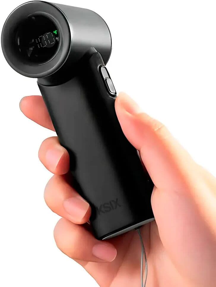 Ksix Airgo Turbo Negro / Ventilador Portátil De 5 Velocidades