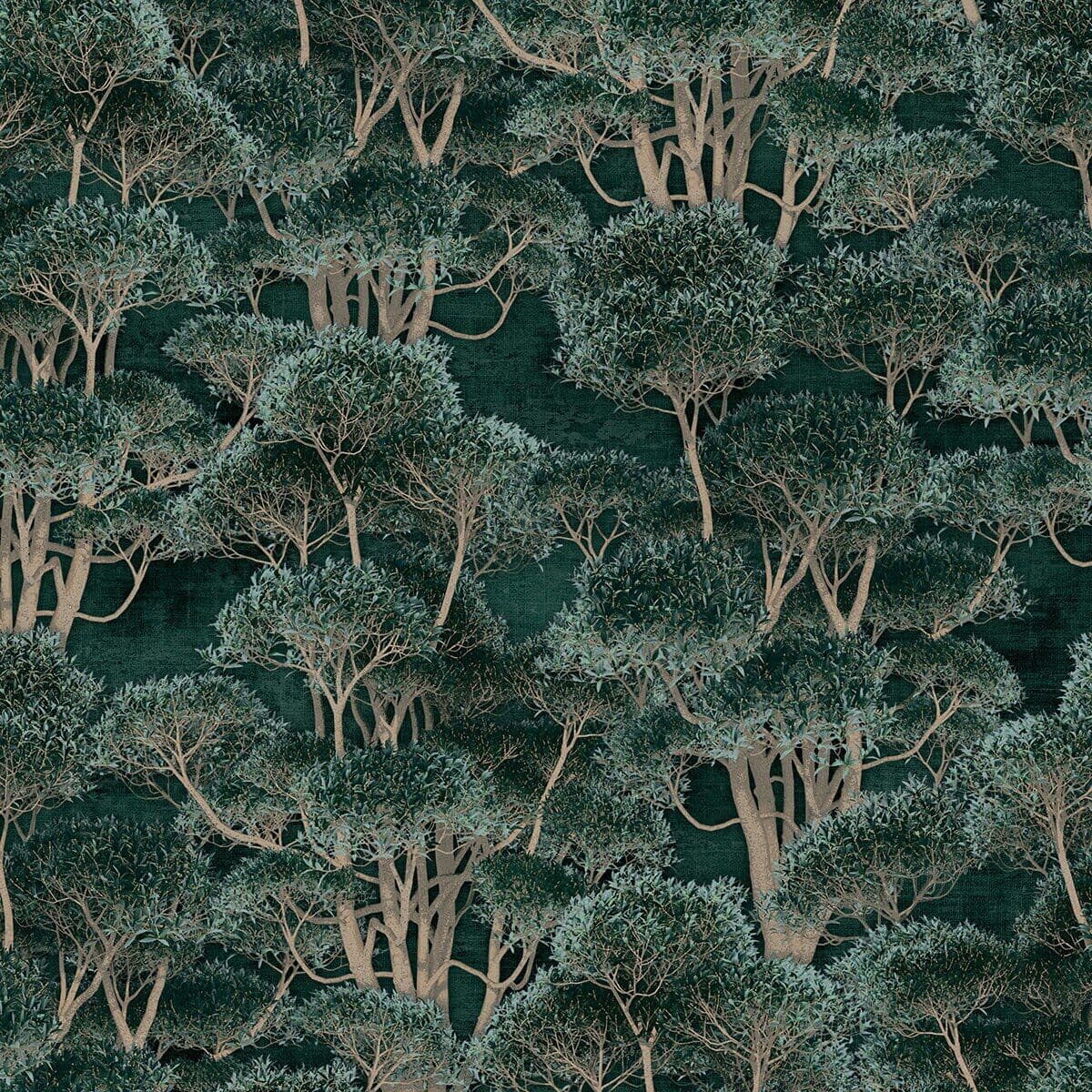 Tres Tintas Papel pintado vinílico Olivae Ítera .  (0,53 x 10 m) Verde