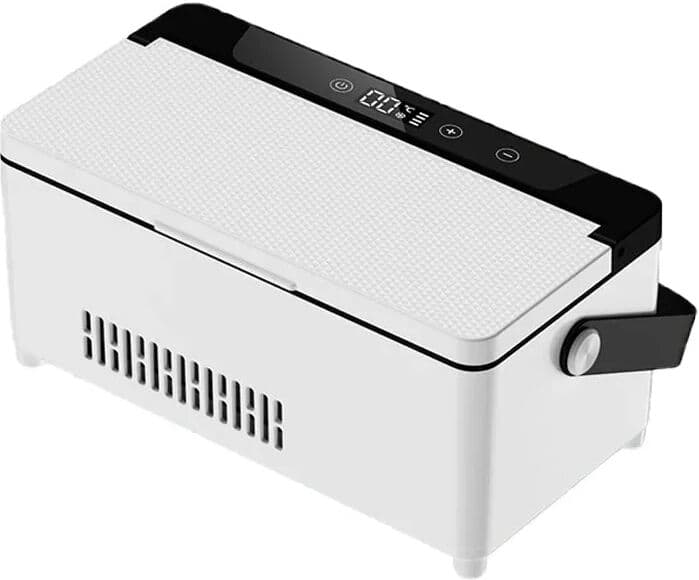 NONE Small Built-In Battery Insulin Cold Storage Box Car Home Dual Purpose Constant Temperature Drug Fridge