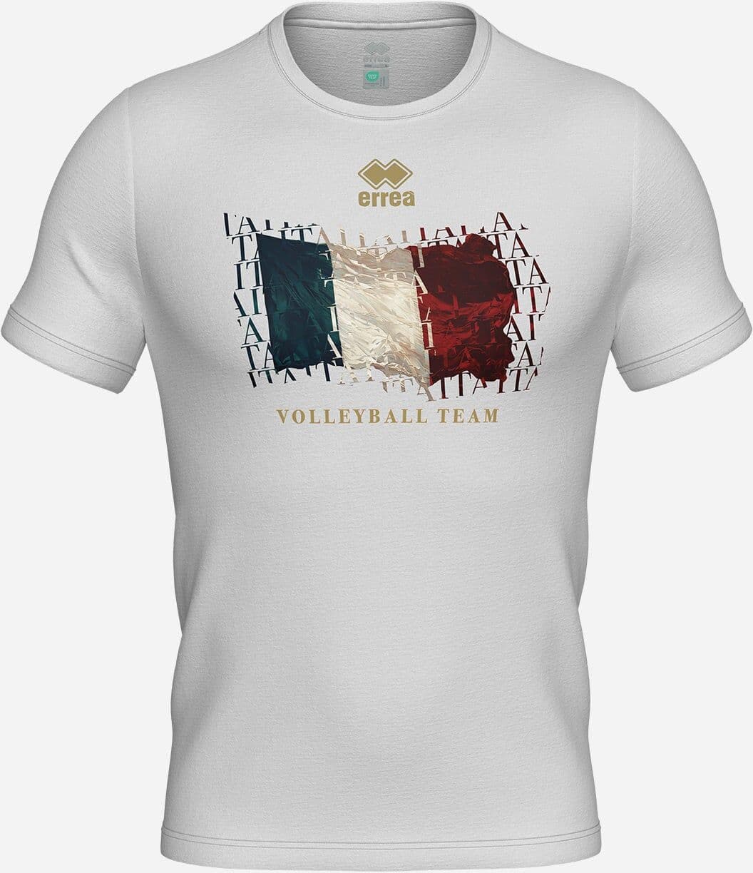 Errea Italia Bandiera - Maglia Volley - Bianco M