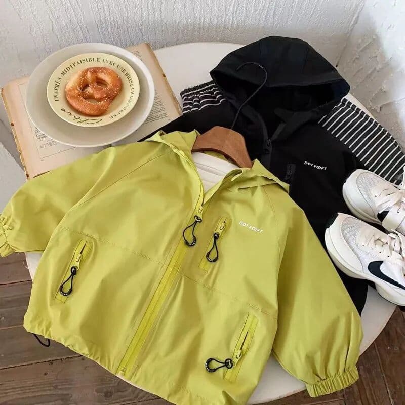 NONE Bellbell 2026 Autumn Children Boys Windbreaker Jacket Ins 2-10Yrs Kids Boys Outerwear Coats Loose Zipper Infaant Babys Boys Coat