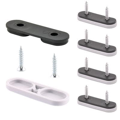WAGNER QuickClick® Kunststoffgleiter TANDEM HYPER - 8x Schraube, 4x Basis & Gleiteinsatz Ø 39 x 12 mm, DE Ware- 15781800