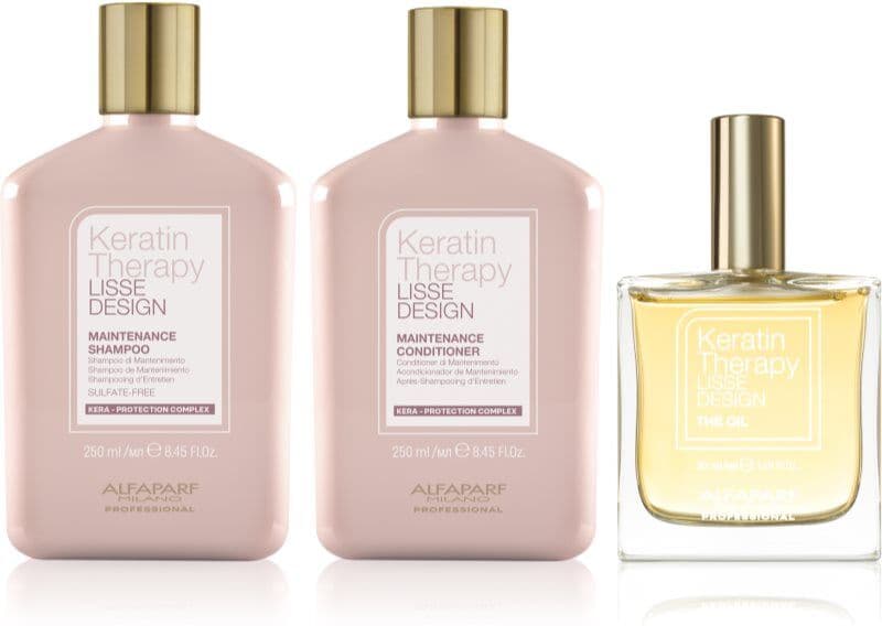 Alfaparf Milano Keratin Therapy Set set voor Glanzend en Zacht Haar