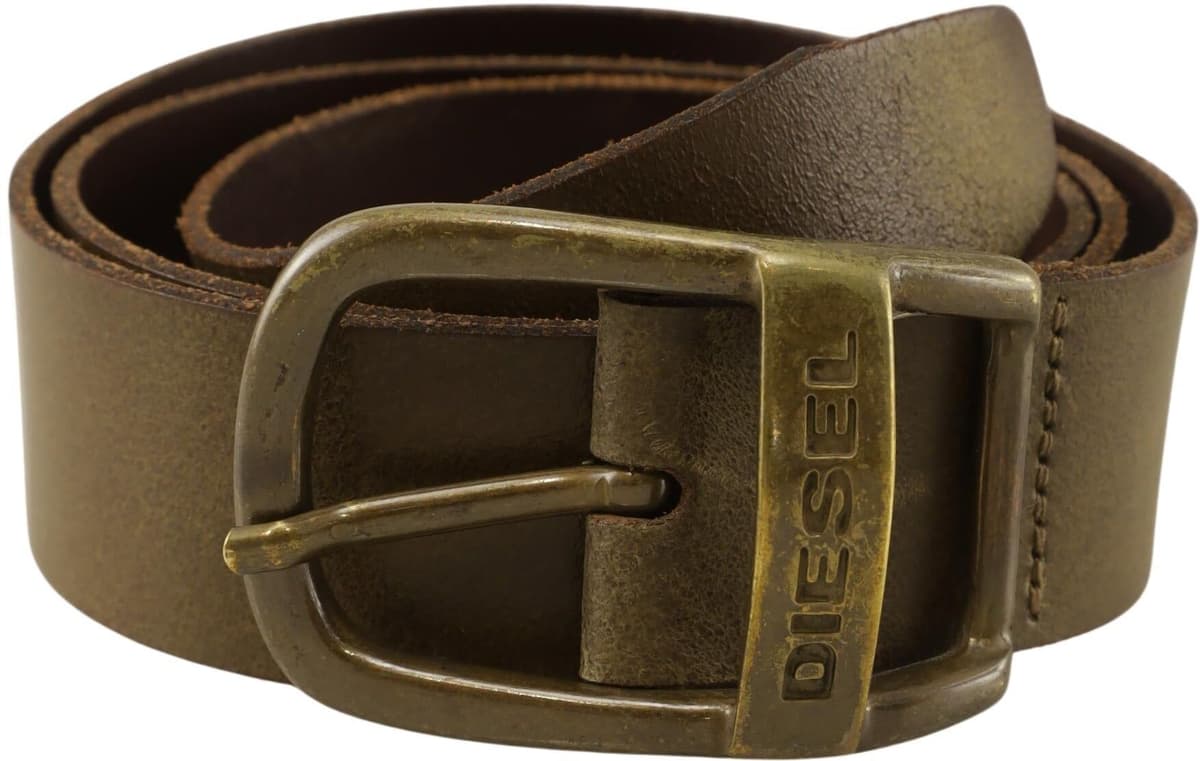 Diesel Herren Gürtel, Braun, Gr. 85, Leder - Second Hand