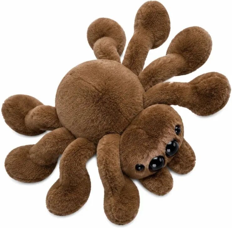 NONE 2026  Jumping Spider Plush Doll Adorable Insect Character Kawaii Soft Stuffed Toy Birthday Gift for Children Fans