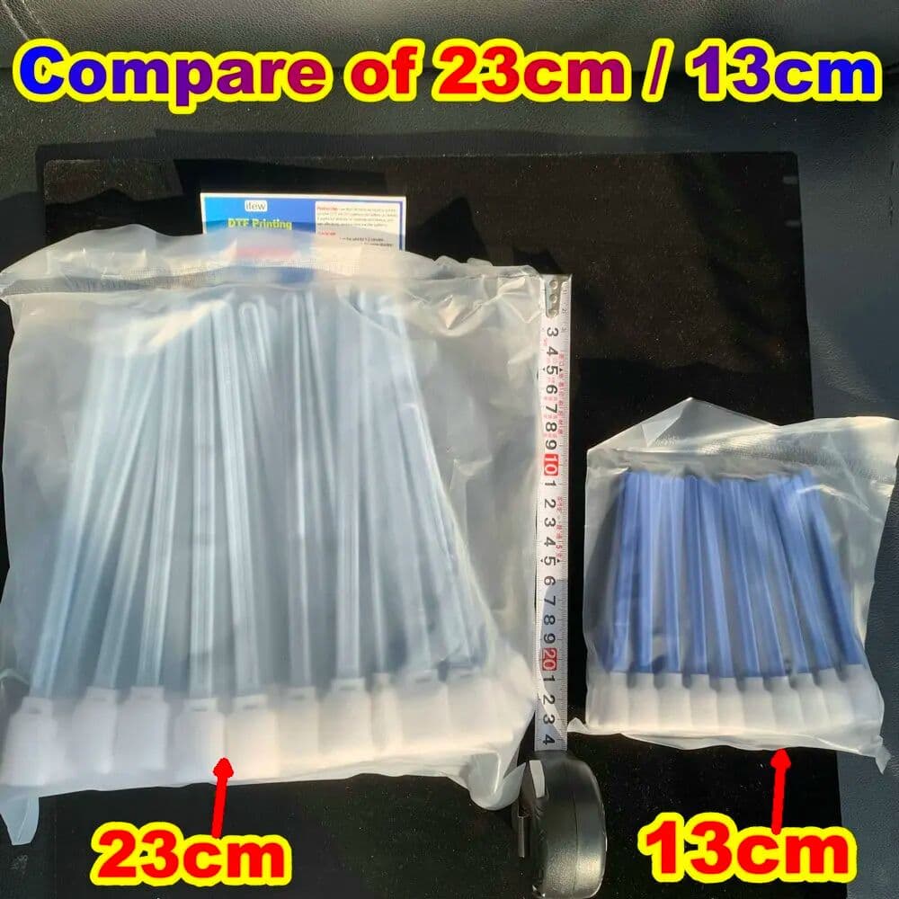 NexaJet Long Head Cleaning Sticks Printhead Clean Foam Sponge Longer Cotton Buds Swab 23cm 9inch for All Solvent Printer DX4 Dx5 Dx7 Kit