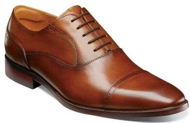 Florsheim Sorrento Cap Toe Oxford - Mens 10 Brown Oxford W
