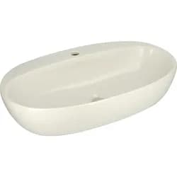 Aufsatz-Waschtisch Elanda 700x420mm Keramik mit Hahnloch Perle Evenes