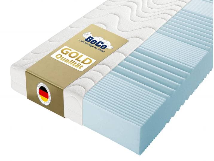 Komfortschaummatratze BECO KS Luxus – GOLD Komfortschaummatratze mit Premiumhöhe , weiß, B:140cm H:27cm L:200cm, Bezug: 80% Polyester, 20% Viskose, Matratzen, Komfortschaummatratze, 27 cm Höhe, Polyesterbezug, Wendematratze, ideal auch in 140x200