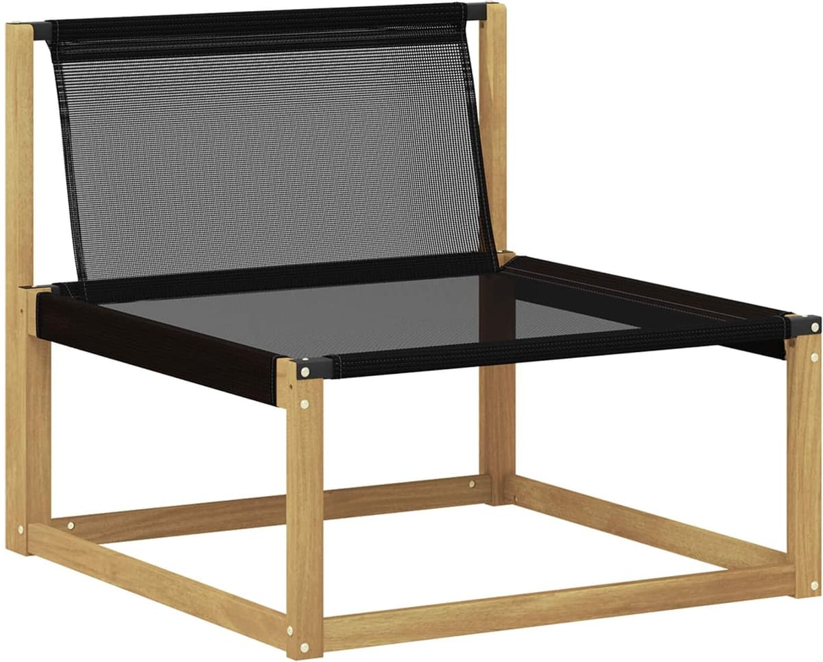 vidaXL Ensemble de canapés d'extérieur 4 pc Blanc et noir