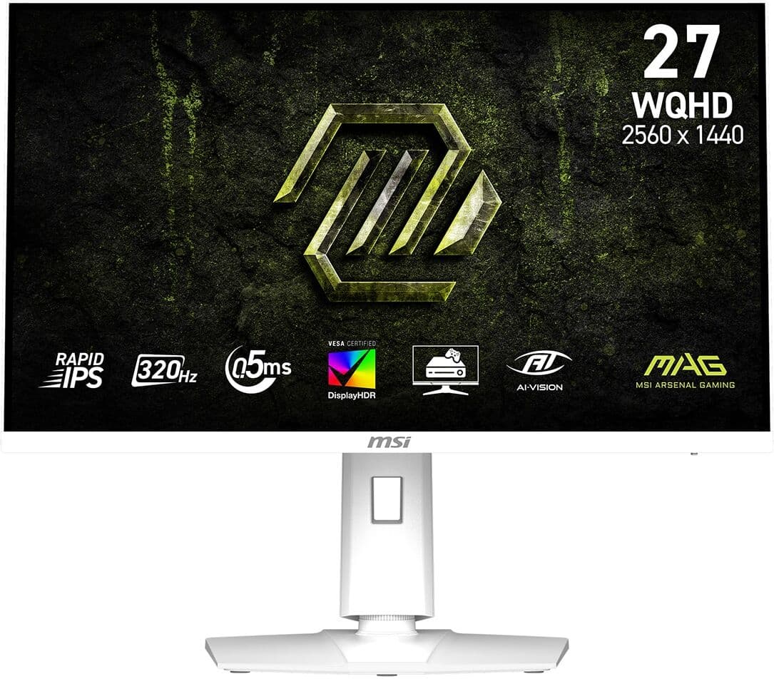 MSI Monitor PC Gaming 68,6cm (27") MAG 274QRFW X32, 320Hz, WQHD.