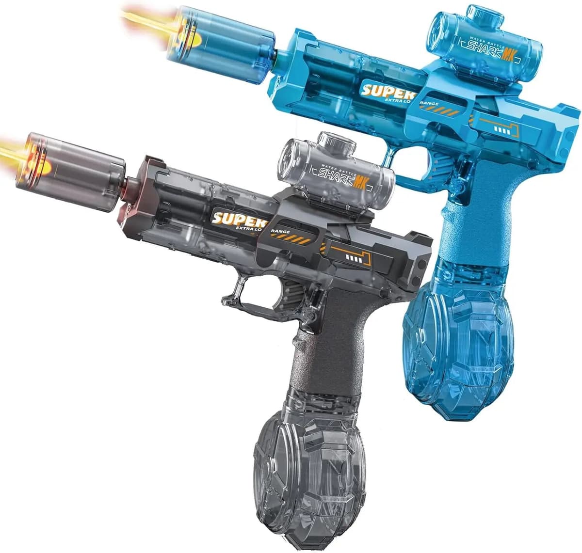 NONE Electric Pulse Water Guns Automatic Water Gun With Led Light Water Blaster Squirt Gun Summer Outdoor Party Toys Gifts For Adult