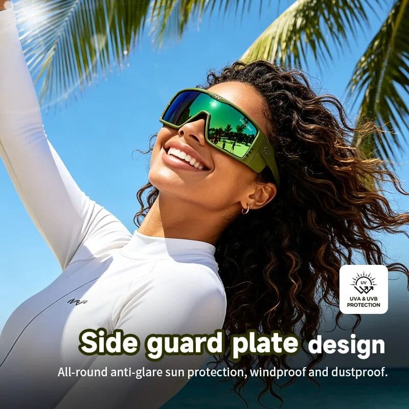 karos Waterland  Polarized Sunglasses Men Women UV400 Large TR90 Frame Glasses Fishing Goggles Outdoor Cycling Driving Eyewear