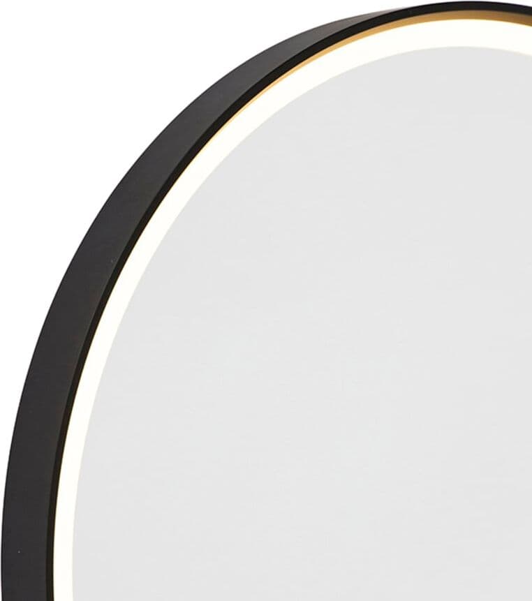 QAZQA Aplique de pared aluminio negro