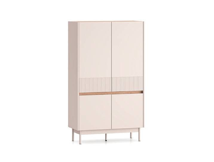 Buffet haut 4 portes Connie Cachemire et Bois