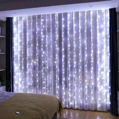 Uplift Picks USB LED Curtain Fairy Lights With Remote 3M 4M 6M white 3x1m