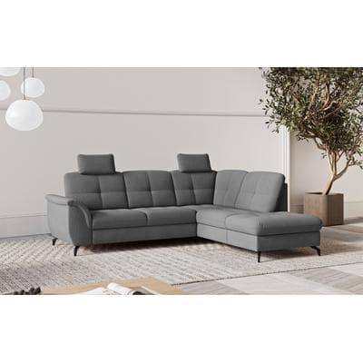 Ecksofa SIT & MORE "Zora", grau, B:244cm H:92cm T:212cm, 90% Polyester 10% Polyamid, Sofas, Ecksofa, wahlweise mit Schlaffunktion und Bettkasten