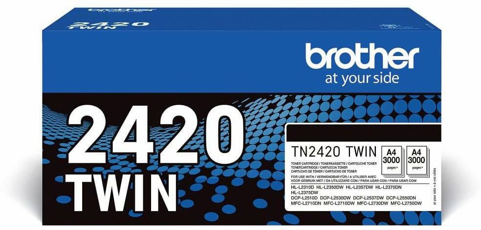 Brother Toner TN2420 2x3K svart 2/fp