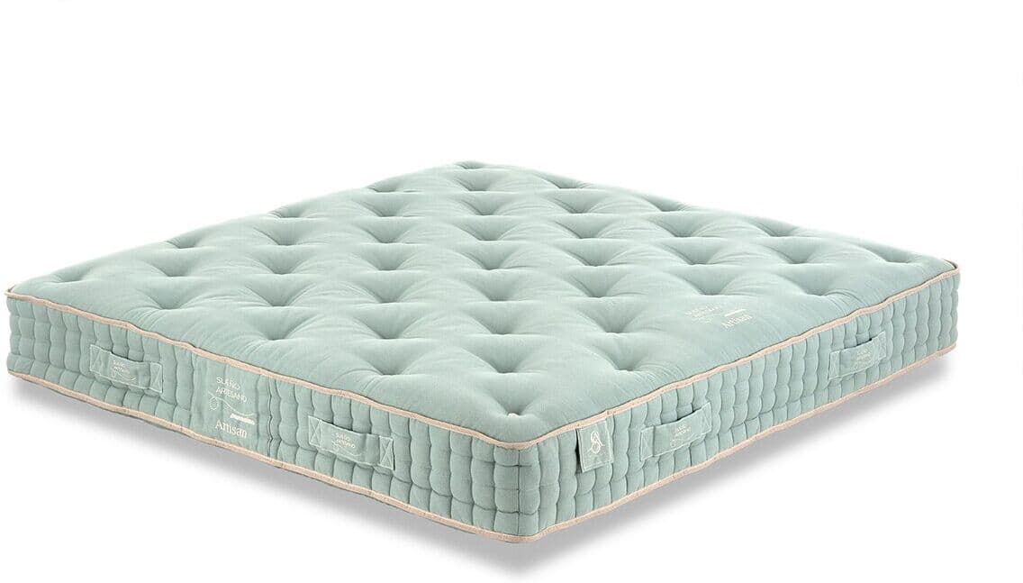 Sueño Artesano Colchón de muelles ensacados + látex Talalay firmeza alta Formentera C .  (Cama 200 x 190 cm) Turquesa