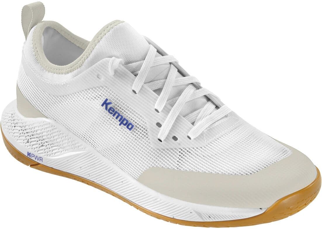 Hallenschuh KEMPA "Hallen-Sport-Schuhe Kourtfly W", Herren, Gr. 7, weiß (weiß, grau), Obermaterial: 100% Textilmaterial TEXMAT., Schuhe Hallenschuh