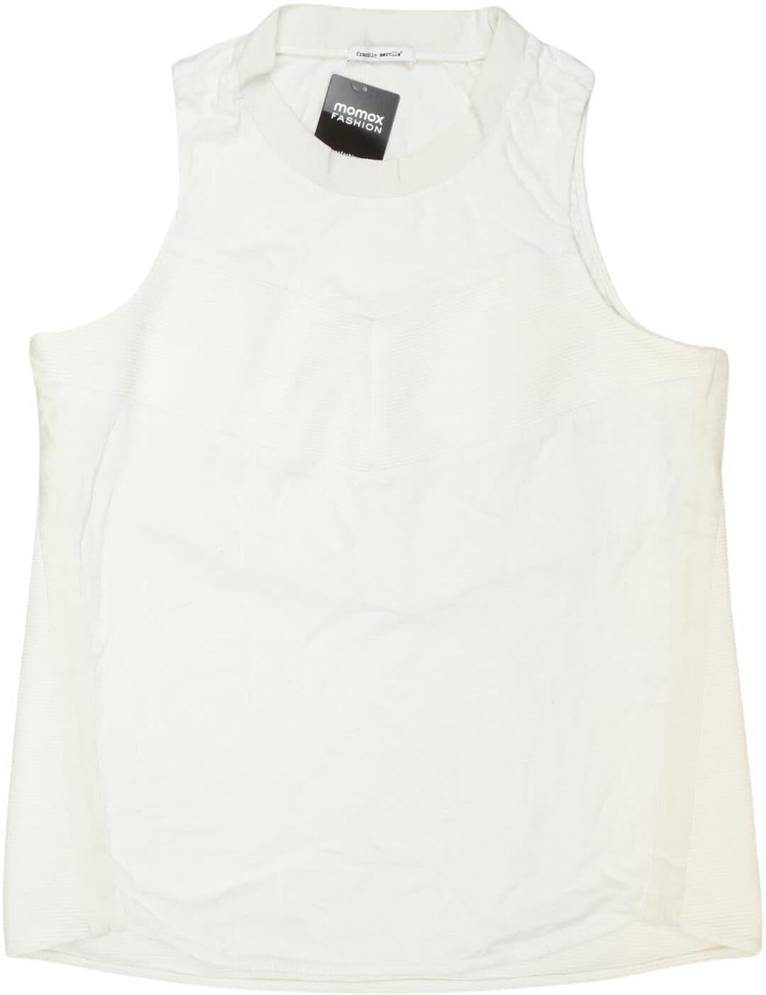 frankie morello Damen Top, Weiß, Gr. XL, Seide / Synthetik - Second Hand
