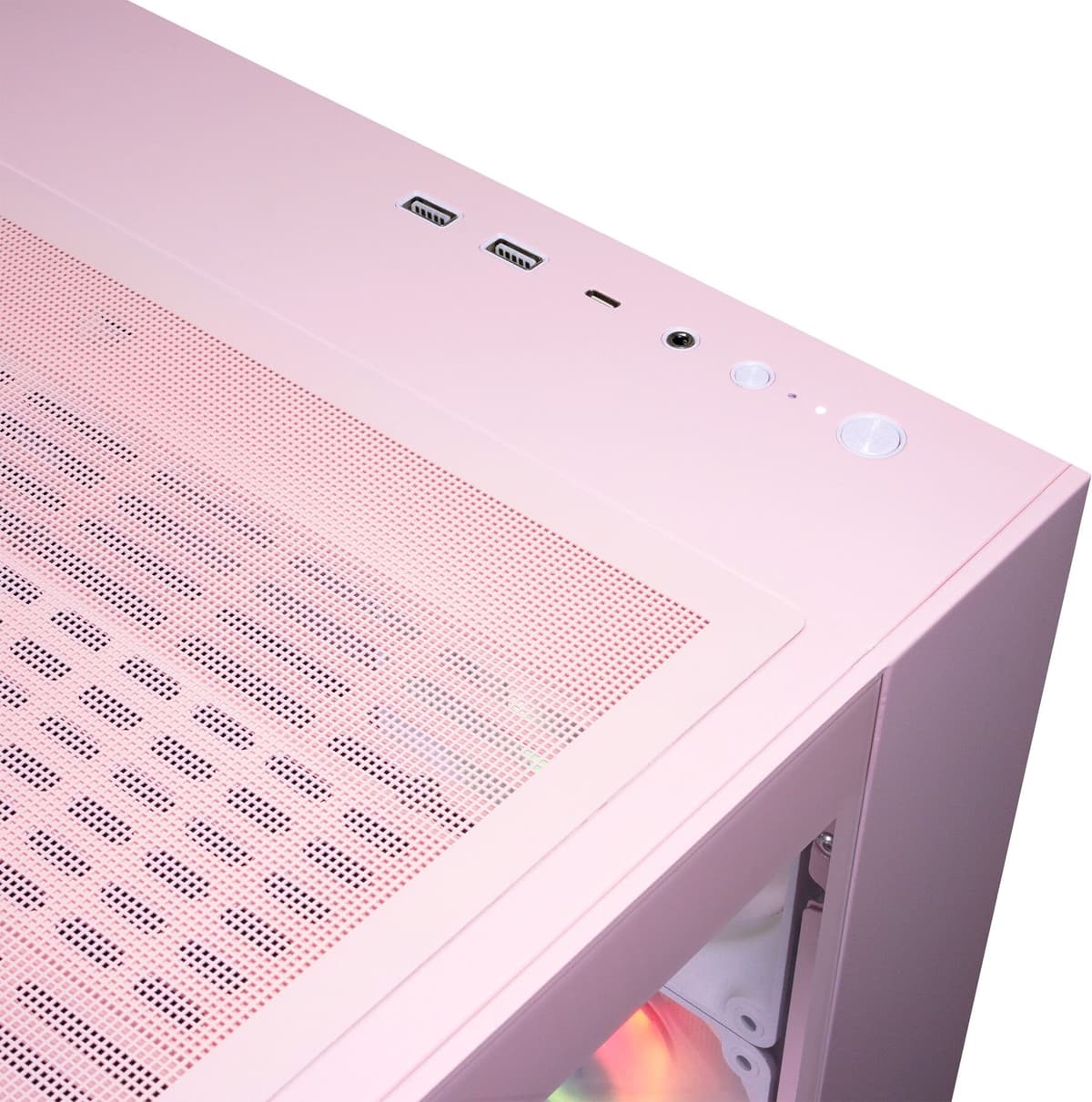 COUGAR Gaming-PC "FV150 PK 8058 AMD Ryzen 7 9800X3D 32GB DDR5 1TB SSD RTX 5070Ti", rosa (pink), Microsoft Windows 11 Home (64 Bit), RTX 5070 Ti, 32 GB RAM 1.000 GB SSD, Desktop-PCs, Windows 11, DDR5 RAM, Wasserkühlung, Gaming-PC