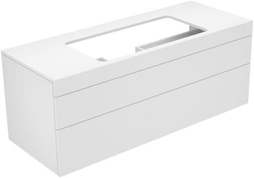 Keuco Edition 400 Unterschrank 31583680000   140x54,6x53,5cm, 2 Auszüge, Nussbaum Furnier
