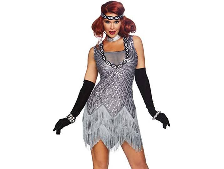 LEG AVENUE 86855 Kostüm, Damen, Silver, M, 430 g