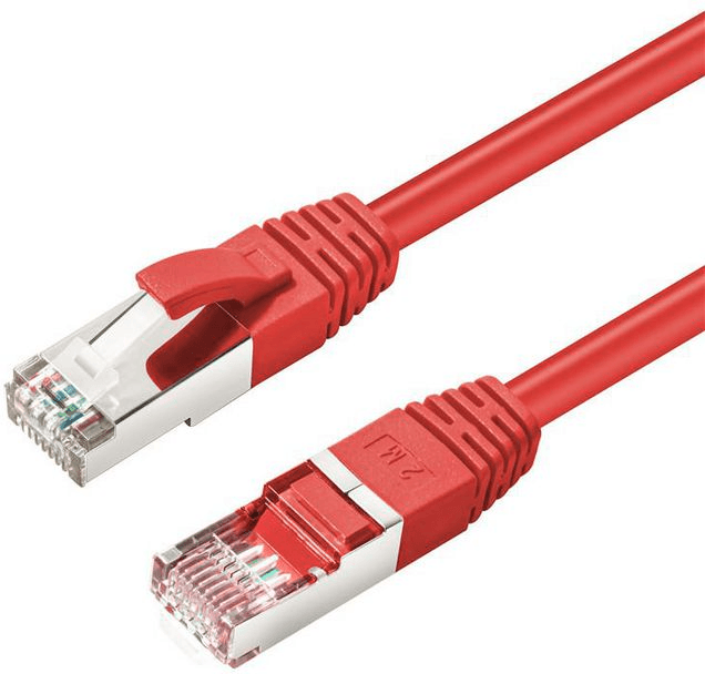 MicroConnect Cat6a S/ftp Nettverkskabel 1,5 M, Rød, 1 Stykk, Sen-W125878115 rød