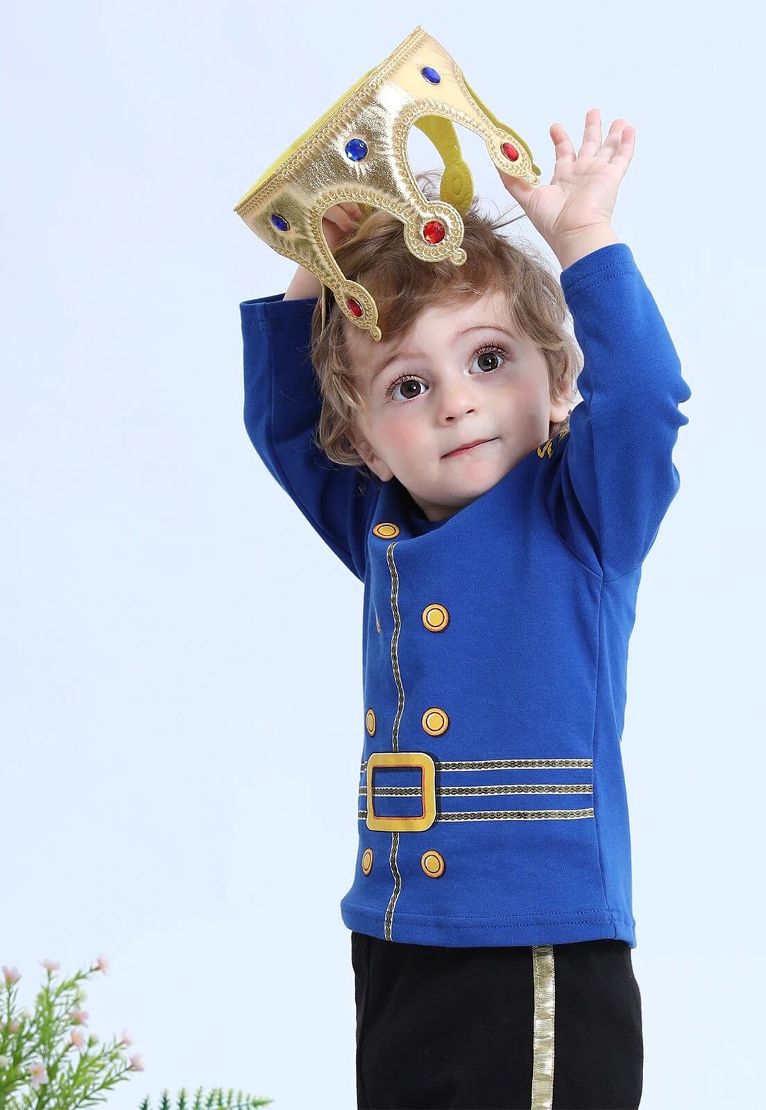 NONE Todder Boys Prince Charming Costume Halloween Fireman Clothes Infant Photography Clothing Baby Carnival Cosplay Striped Prisoner