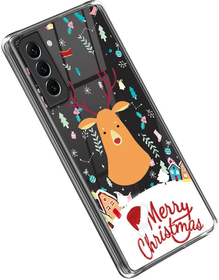 INCOVER Samsung Galaxy S23 TPU Plast Julecover - Merry Christmas - Rensdyr