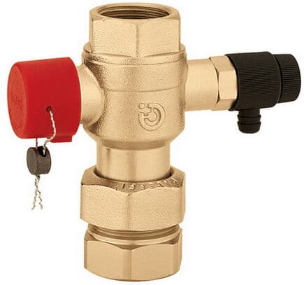 robinet à Caleffi 558070 2000 2000 / 4 ", avec purge, pour Ausdehnungsgefäße