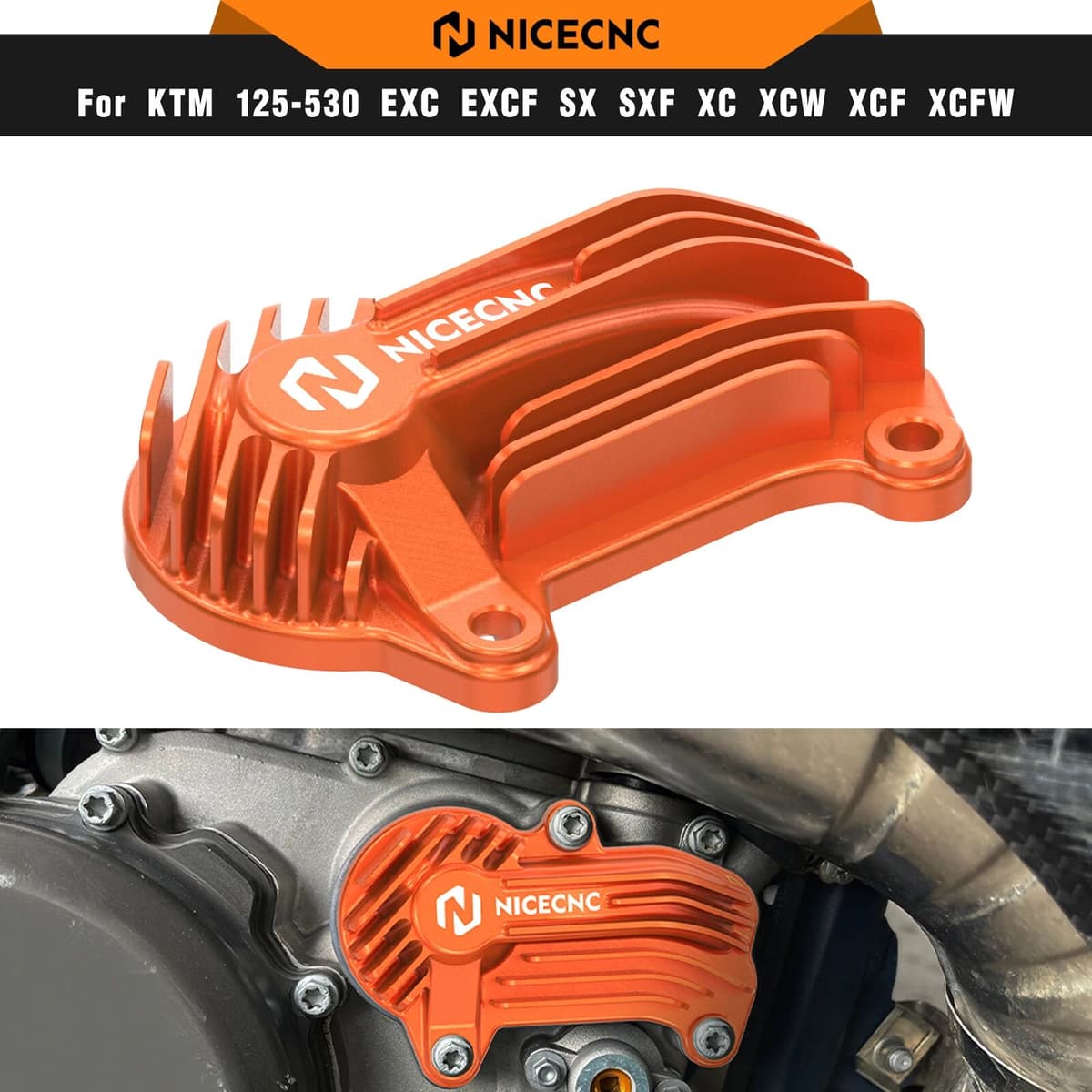 NICECNC For KTM EXC 300 250 XC-W 2020-2023 Water Pump Cover For KTM SX 250 XC 300 2019-2022 Husqvarna TE 300 GasGas EC 300