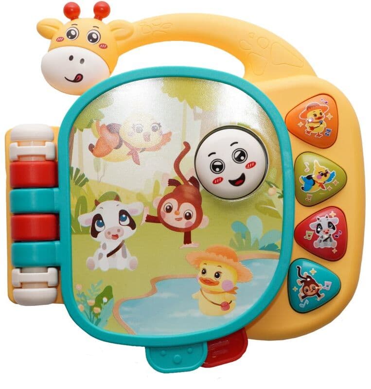 Bo Jungle Musical Giraffe Booklet μουσικό παιχνίδι 12m+ 1 τμχ