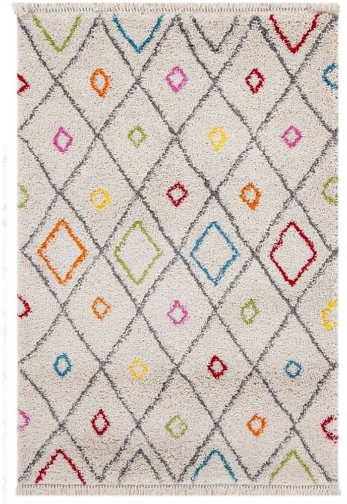 Novatrend Alfombra shaggy multicolor 135x190 cm