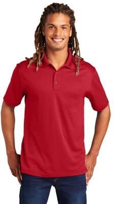 Sport-Tek ST680 PosiCharge Micro-Mesh Polo Shirt in True Red size XS