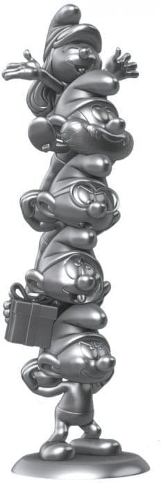 The Smurfs Resin Statue Smurfs Column Silver Limited Edition 50 cm
