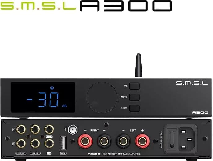 S.M.S.L SMSL A300 Power Amplifier BTL Mode Bluetooth5.0 Remote Control Digital Amplifier