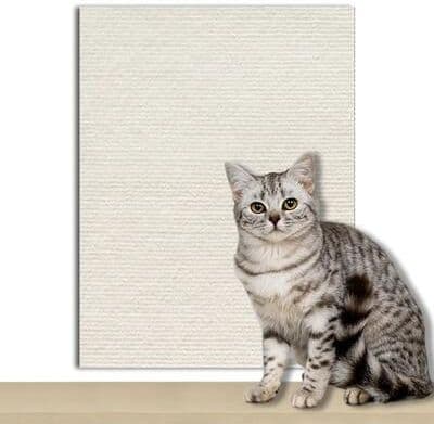 Inspired Living Cat Scratch Guard Self Adhesive Furniture Protector Mat white 30x200cm