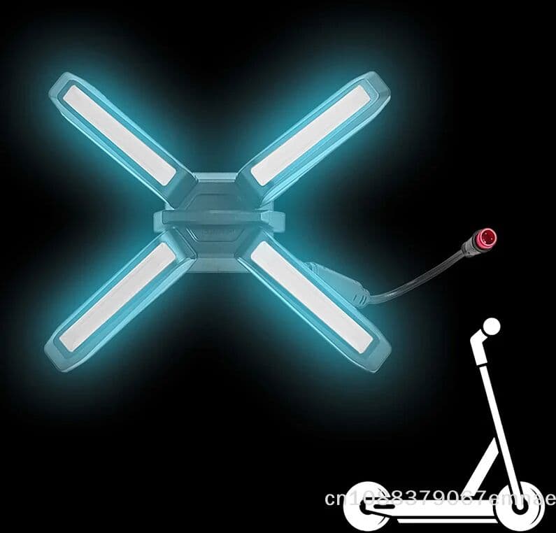 NONE 【xxx】Original Headlight For   ZT3/ZT3 Pro Electric Scooter X-shaped 4W Super Bright Front Light Spare Parts[ZYS]