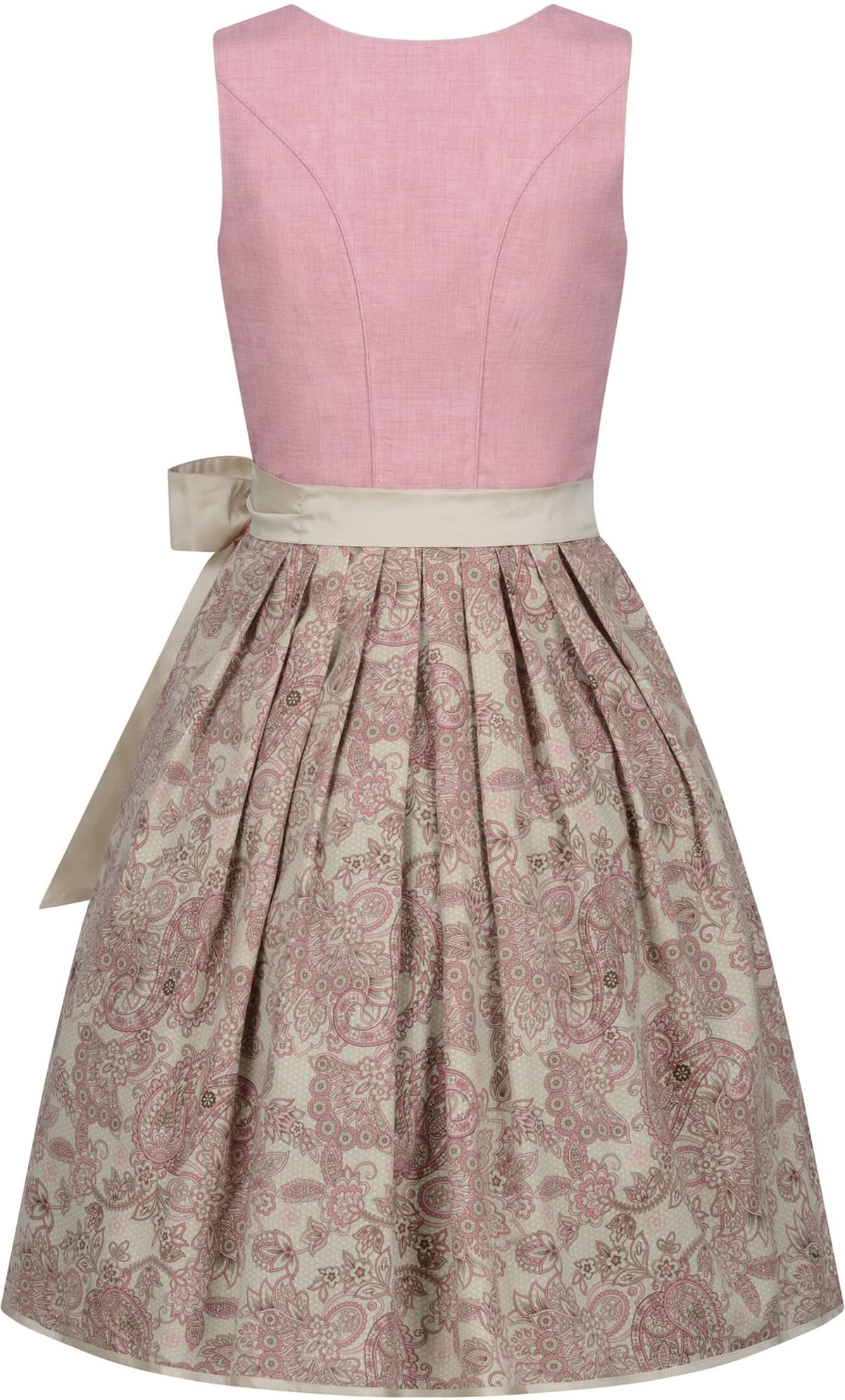 Dirndl NÜBLER "Dirndl midi Gina", Damen, Gr. 38, EURO, rosa, Obermaterial: 100% Polyester PES., Kleider Dirndl