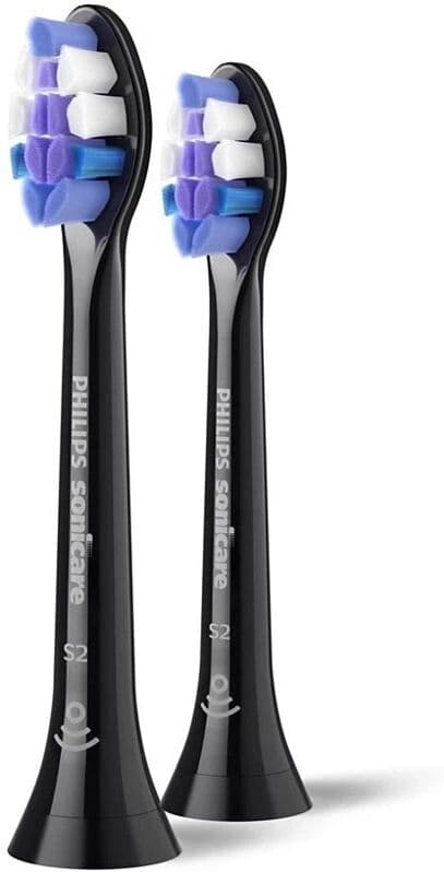 Philips Sonicare S2 Sensitive Ανταλλακτικές Κεφαλές για Ηλεκτρική Οδοντόβουρτσα Black HX6052/88 2τμχ