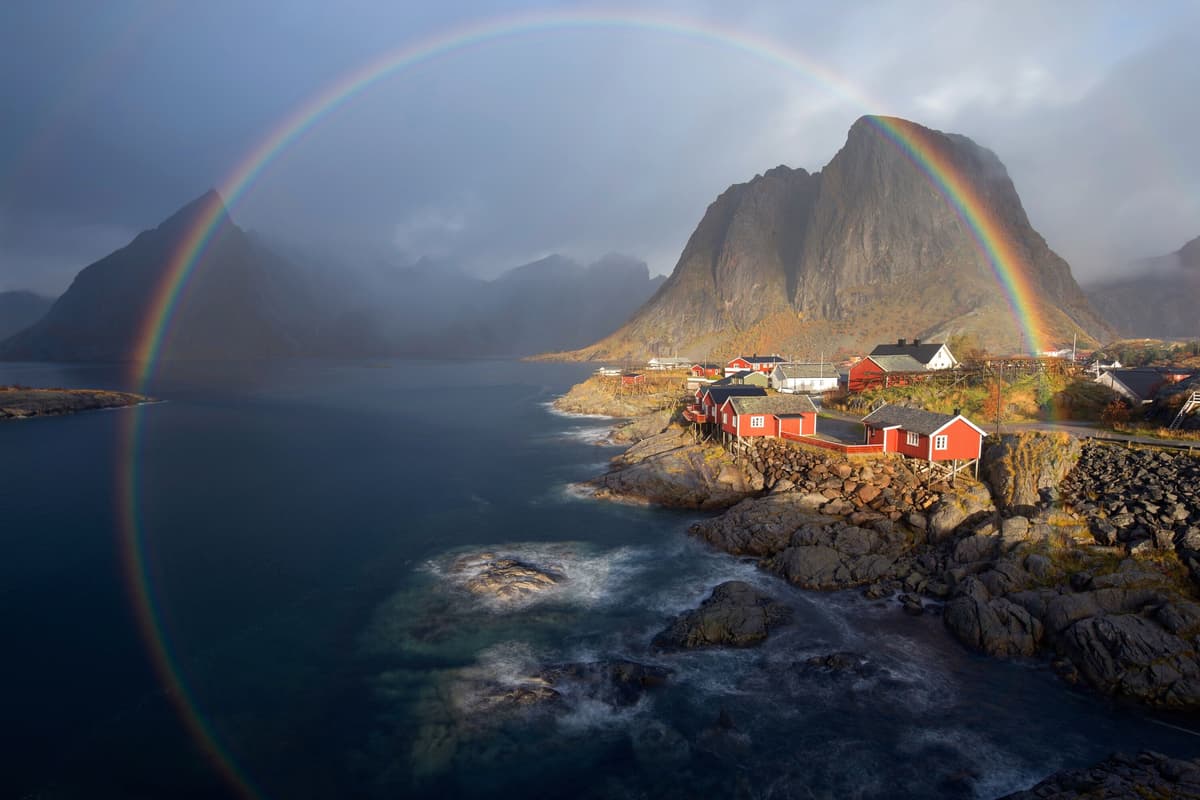 Fototapete PAPERMOON "Photo-Art NICOLAS SCHNEIDER, IM REGENBOGEN", bunt, B:2,5m L:1,86m, Vlies, Tapeten, Fototapete