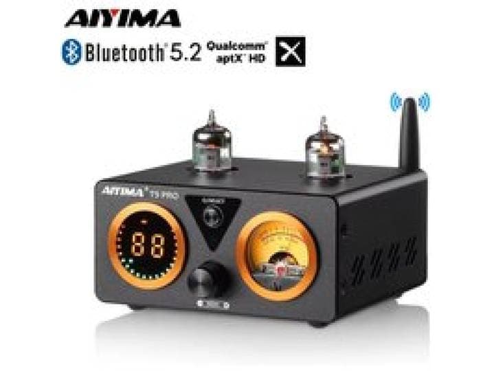 AIYIMA T9 PRO APTX HD Bluetooth Versterker Audio 100Wx2 HiFi Stereo Eindversterker USB DAC COAX OPT VU Meter Buizenversterker